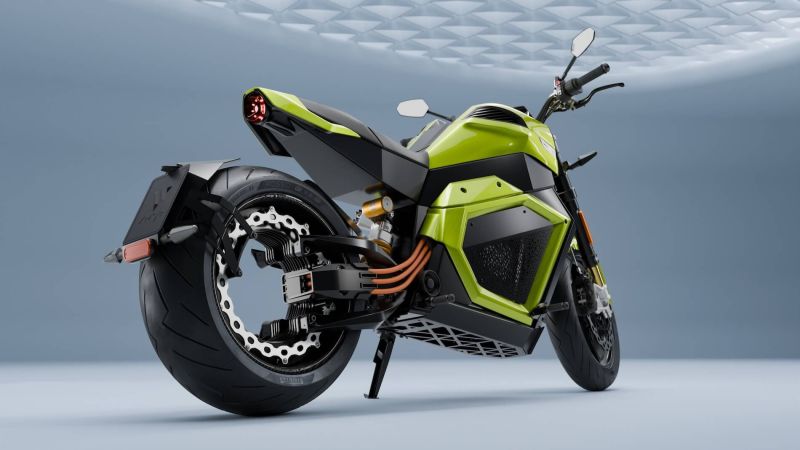 Verge Motorcycles' hubless rear-wheel electric motorcycle